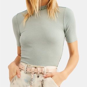 We The Free Good Vibes Ribbed T-Shirt